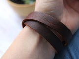 Leather Wrap Cuff